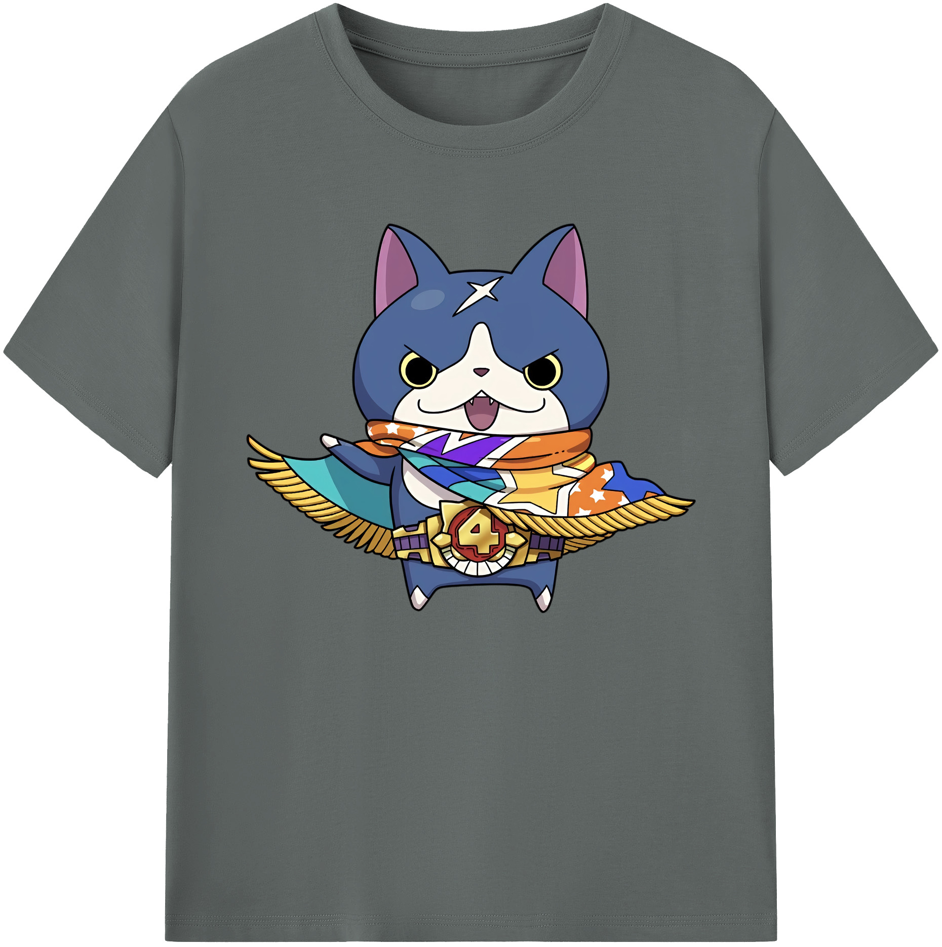 （画像用） 妖怪ウォッチ Yo-kai Watch 綿100％ メンズ半袖Tシャツ｜肌触りやわらか＆通気性
